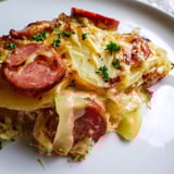 Sauerkraut-Auflauf mit Wurst